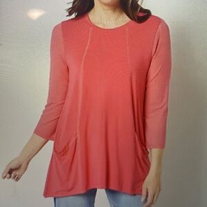LOGO Rayon 230 Top with Mesh Sleeves